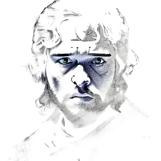 game of thrones john snow tattoo design idea