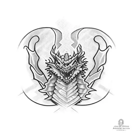double leg band under knee cap, band closest to the knee is 1.5 inches, band below is 5cm with a dragon going in and ou tattoo design idea