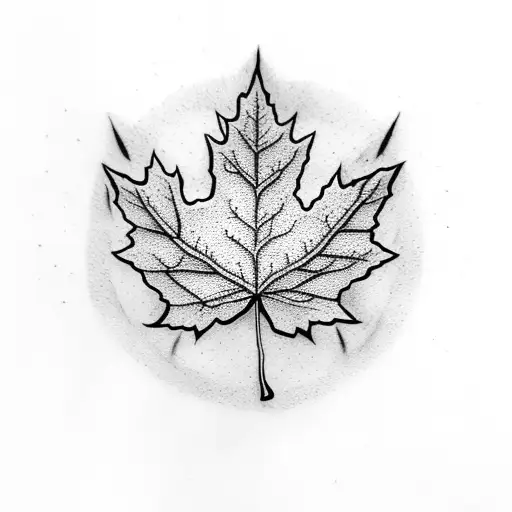 Maple Leaf tattoo design idea