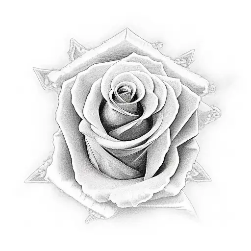 three crosses with roses tattoo design idea