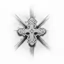 three crosses tattoo design idea