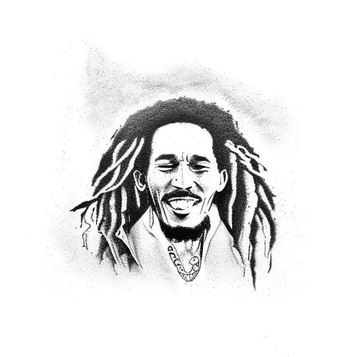 bob marley tattoo design idea