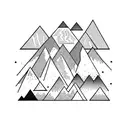 Yosemite montains tattoo design idea