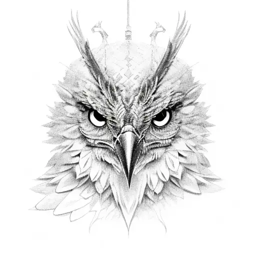 three eyed raven  tattoo design idea