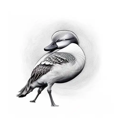 Pato lucas tattoo design idea