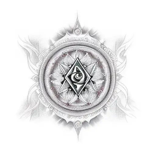 Chakra universe tattoo design idea