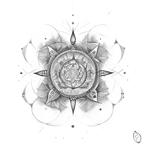 Chakra universe tattoo design idea