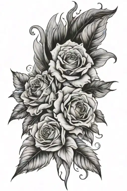 First names Kylian Elsa tattoo design idea