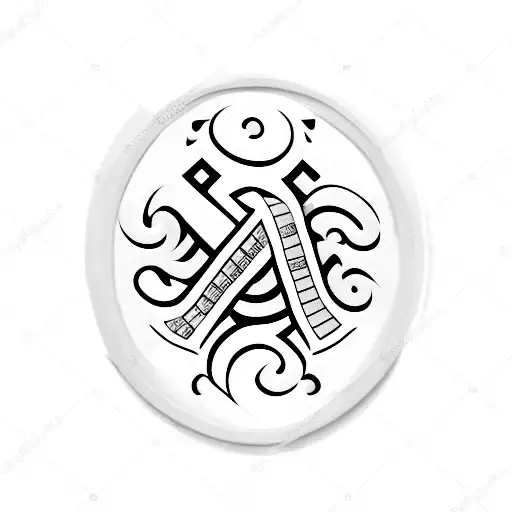 horseshoe (Hufeisen) with Letters good luck tattoo design idea