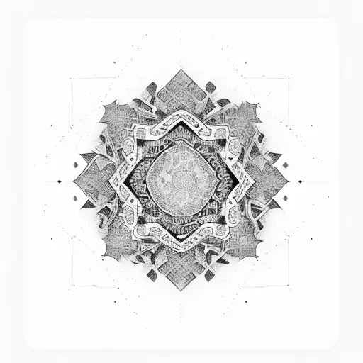 Arabic history tattoo design idea