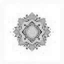 Arabic history tattoo design idea