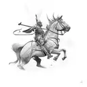 cavalry sabers tattoo design idea