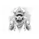 Wake up to reality tattoo design idea