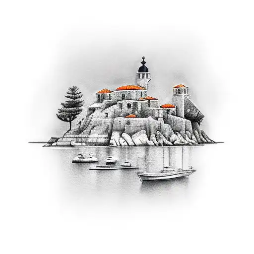 Croatian islands  tattoo design idea