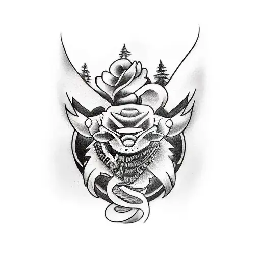 tatto that signifties undeniable values and never give up attitude tattoo design idea