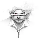  magician tattoo design idea