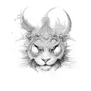  magician tattoo design idea