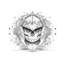  magician tattoo design idea