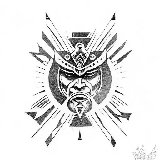 Combine elements of power metal and Maori design to create a fierce warrior inspired tattoo tattoo design idea
