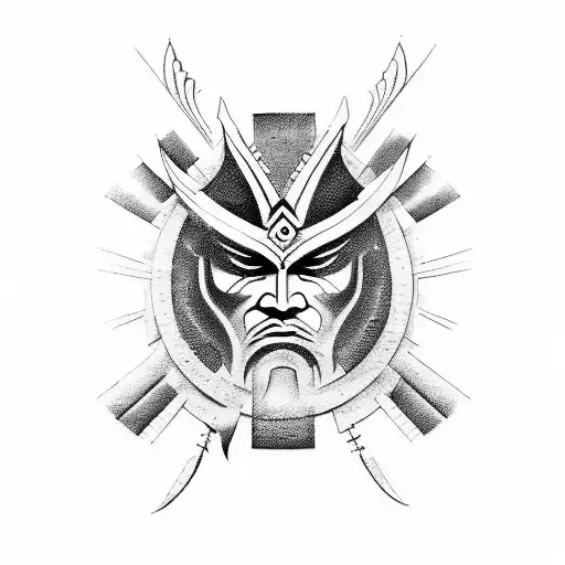 Combine elements of power metal and Maori design to create a fierce warrior inspired tattoo tattoo design idea