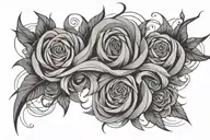 intuition using flowing lines tattoo design idea