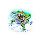 gecko tattoo design idea