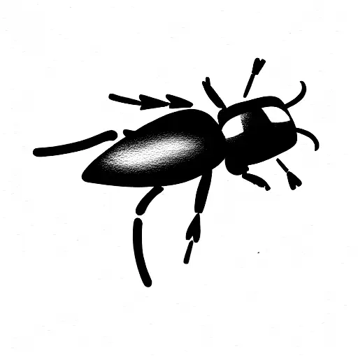 beetle tattoo design idea