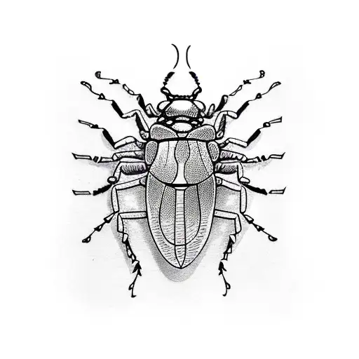 beetle tattoo design idea