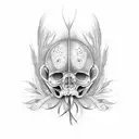 wheat tattoo design idea