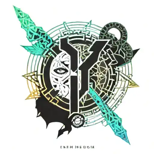 half heath ledger half loki  tattoo design idea