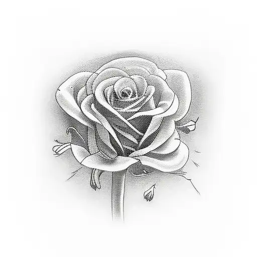 A regular man from behind a shirt on. On the upper right part of his back is a small tattoo of a bouquet of flowers tattoo design idea