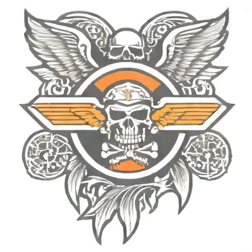 Harley Davidson logo swastika logo tattoo design idea