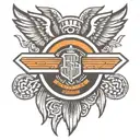 Harley Davidson logo swastika logo tattoo design idea