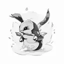 cyndaquil tattoo design idea
