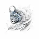 colors of the wind, but in all four seasons. continuous band where winter, spring, summer, then autumn create an loop tattoo design idea