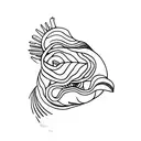 conch shell tattoo design idea