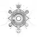 line witch stargate tattoo design idea