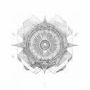 line witch stargate tattoo design idea