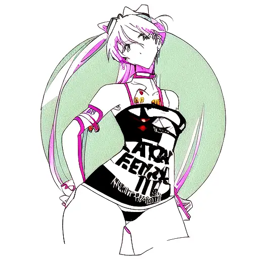 Le tatouage représente Asuka de Neon Genesis Evangelion dans sa tenue habituelle, sexy et de taille adaptée pour le bras tattoo design idea