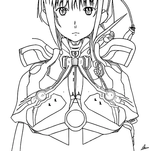 Le tatouage représente Asuka de Neon Genesis Evangelion dans sa tenue habituelle, sexy et de taille adaptée pour le bras tattoo design idea