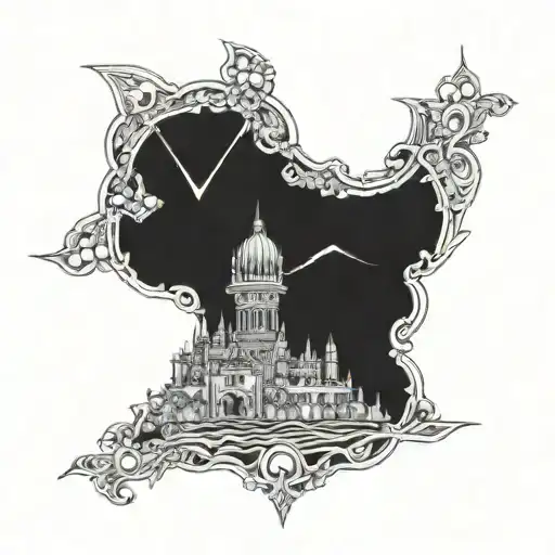 Babylon wall being built tattoo design idea