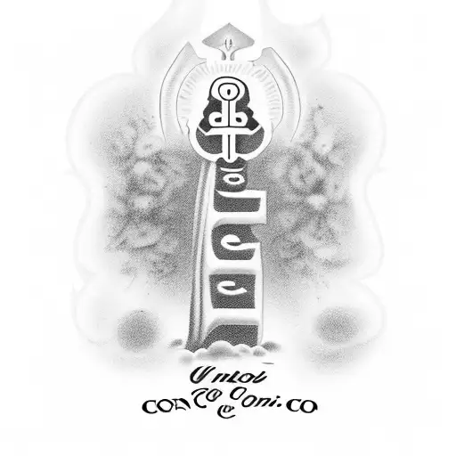 memorial tattoo to mother. quote that says "via con dios", tombstone with dates  tattoo design idea