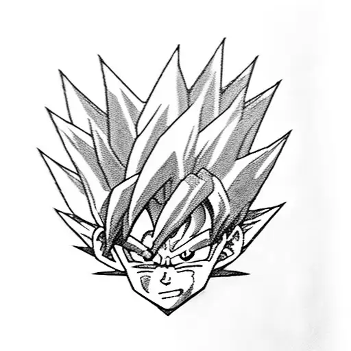 goku gohan representing father and son,  Ryuk,  trunks, kingdom hearts sora   tattoo design idea