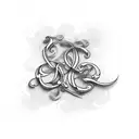 kaulitz in cursive letters tattoo design idea