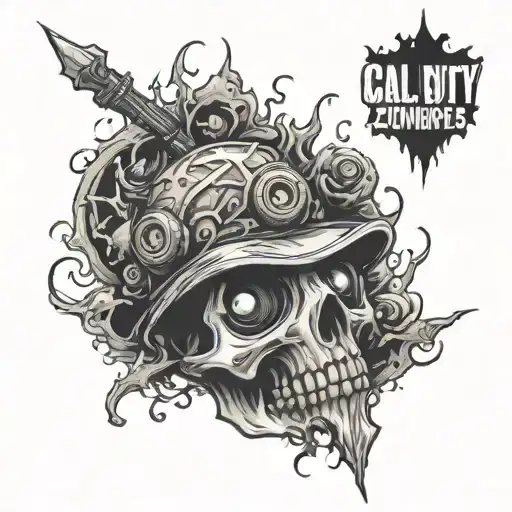 Call of Duty Zombies  tattoo design idea