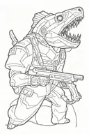 Cod Zombies tattoo design idea