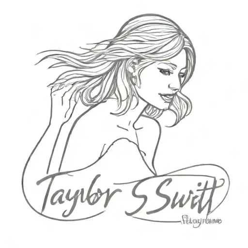 Taylor Swift lyrics tattoo design idea