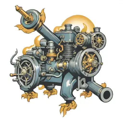 Highbarger Engine Co. EST 1984 tattoo design idea