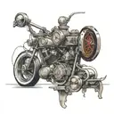 Highbarger Engine Co. EST 1984 tattoo design idea