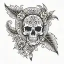 georgian culture with symbols  tattoo design idea